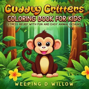 Cuddly Critters Coloring Book for Kids: Stress Relief With Fun and Easy Animal Designs